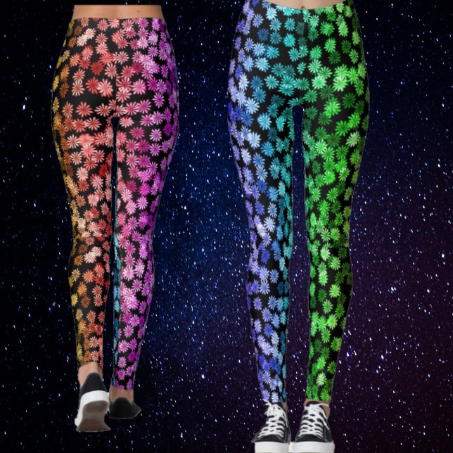 Rainbow-Blume Leggings (Von Creator hochgeladen)