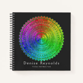 Rainbow Blume Mandala Notizbuch