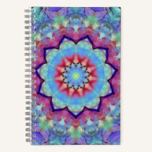Rainbow Blume Mandala Soft Cover Notebook