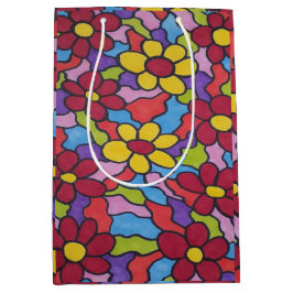 Rainbow-Blume Mittlere Geschenktüte