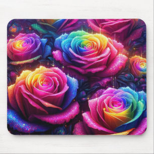 Rainbow-Blume Mousepad
