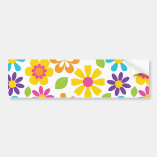 Rainbow Blume Power Hippie Retro Teens Geschenke Autoaufkleber