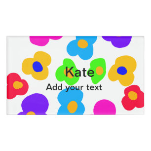 Rainbow Blume Pride Liebe hinzufügen Namenstext lq Namenschild