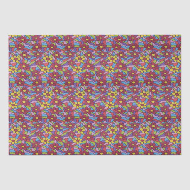 Rainbow-Blume Seidenpapier (Vorderseite)
