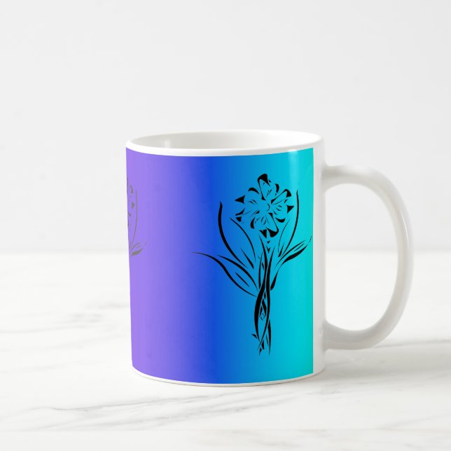 Rainbow-Blume-Tasse Tasse (Rechts)