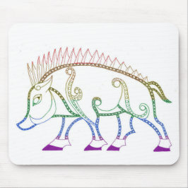 Rainbow Boar Mousepad