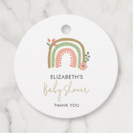 Rainbow Boho Kinderdusche Geruchte Farben Erde Nie Geschenkanhänger