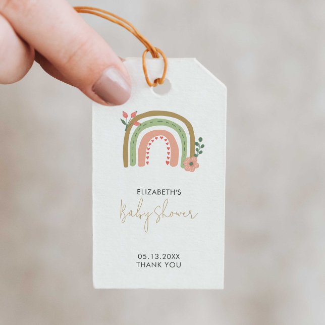 Rainbow Boho Kinderdusche Geruchte Farben Erde Nie Geschenkanhänger (Von Creator hochgeladen)