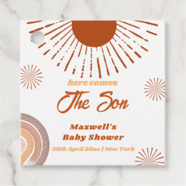 Rainbow Boho kommt hier zur Son Baby Dusche Geschenkanhänger