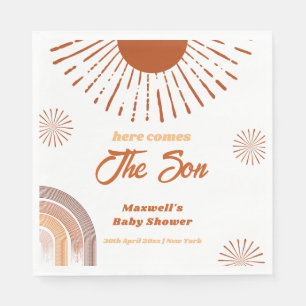 Rainbow Boho kommt hier zur Son Baby Dusche Serviette