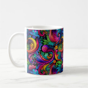 Rainbow Boho Paisley Tasse
