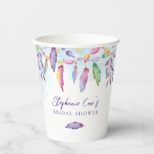 Rainbow Boho Pappbecher