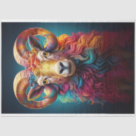 Rainbow Boho Ram Decoupage Seidenpapier
