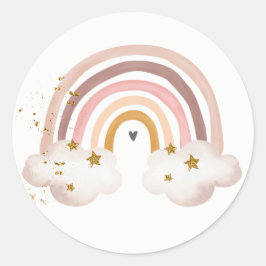 Rainbow Boho Sticker Pastel Rainbow Earth Tones