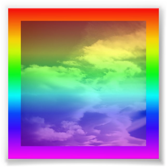 Rainbow Border and Overlay Fotodruck (Vorne)