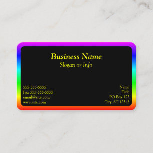 Rainbow Border Visitenkarte