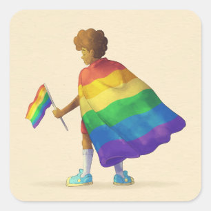 Rainbow Boy LGBT Aufkleber