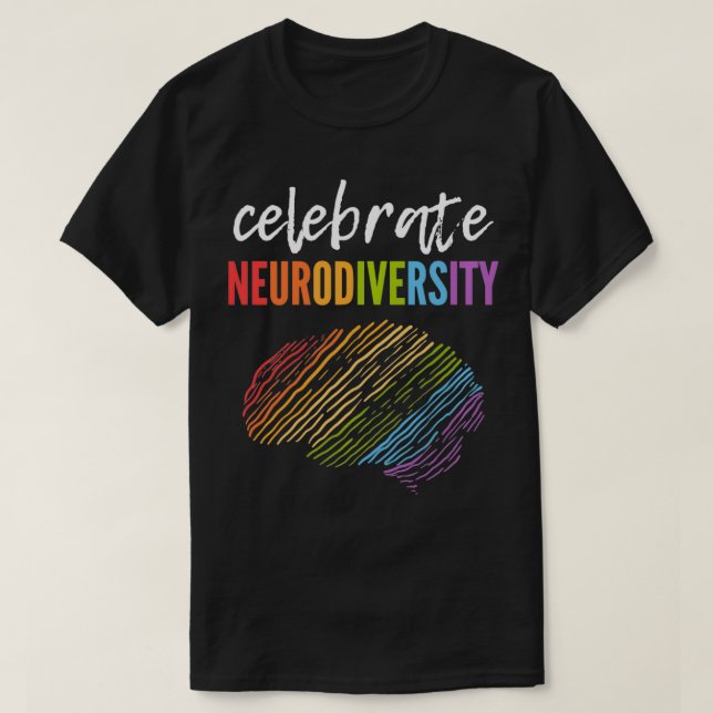 Rainbow Brain Celebrate Neurodiversity Pullover  (Design vorne)