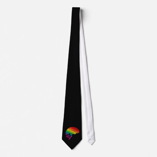 Rainbow Brain Krawatte (Vorderseite)