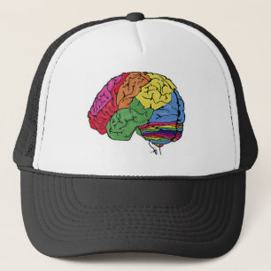 Rainbow Brain Truckerkappe