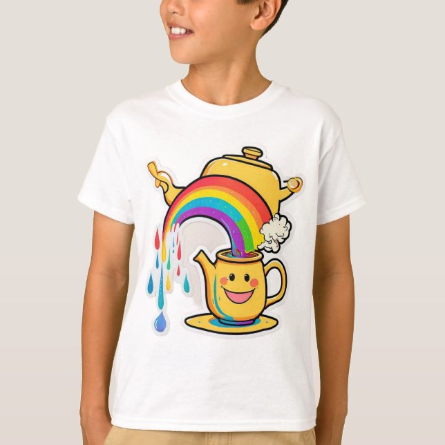 ‚Rainbow Brew‘ T-Shirt (Vorderseite)