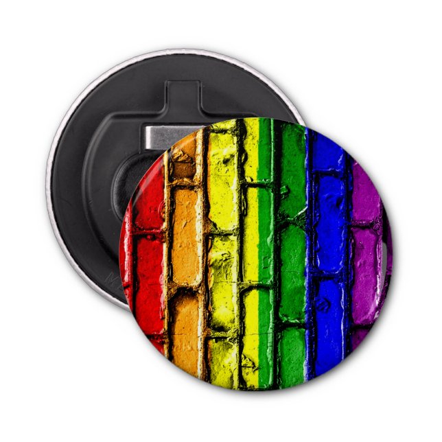 Rainbow Brick Bottle Opener PRIDE Flaschenöffner (Vorderseite)