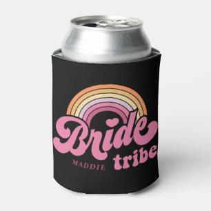 Rainbow Bride Tribe Retro Personalisiert Can Coole Dosenkühler