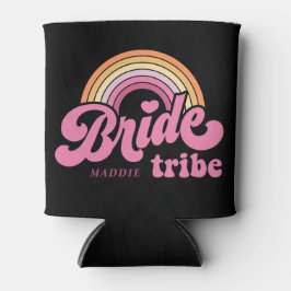Rainbow Bride Tribe Retro Personalisiert Can Coole Dosenkühler