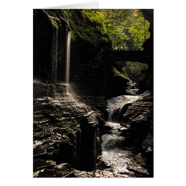Rainbow Bridge auf Watkins Glen Blank Card (Vorne)