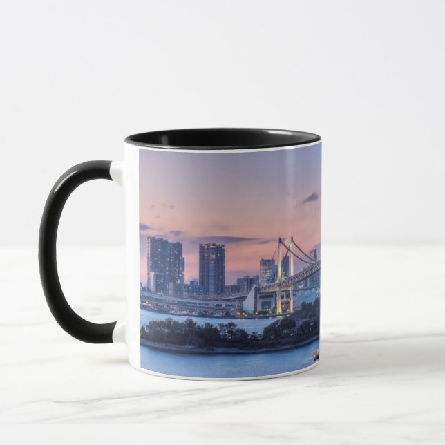 Rainbow Bridge bei Dämmerung Tasse (Links)