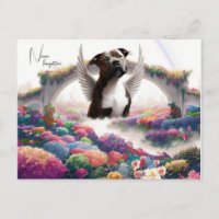 Rainbow Bridge Beileid Keepake Postkarte