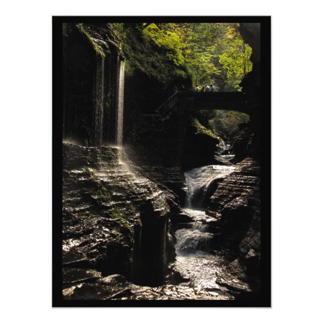 Rainbow Bridge beim Watkins Glen Foto Print (Vorne)