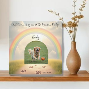 Rainbow Bridge-Custom Pet Fotoplatte
