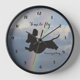 Rainbow Bridge Dackel Wall Clock Uhr