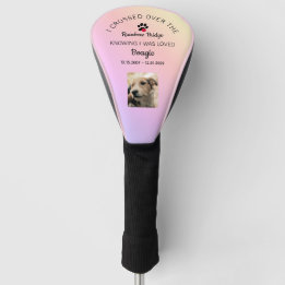 Rainbow Bridge Foto Haustier Verlust Gedenken Golf Headcover