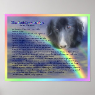 Rainbow Bridge Gedicht Pet Loss Memorial Poster