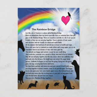 Rainbow Bridge Gedicht Postkarte