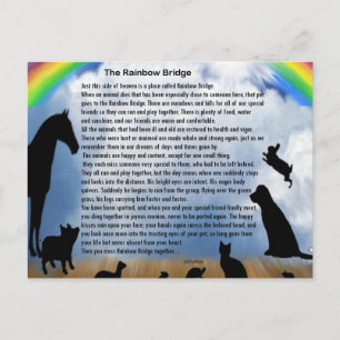 Rainbow Bridge Gedicht Postkarte