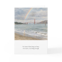 Rainbow Bridge Haustier Verlust Hund Beileidskarte