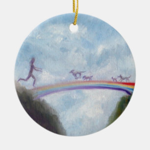 Rainbow Bridge Hund Katze Welpe Kätzchen Himmel Vi Keramikornament