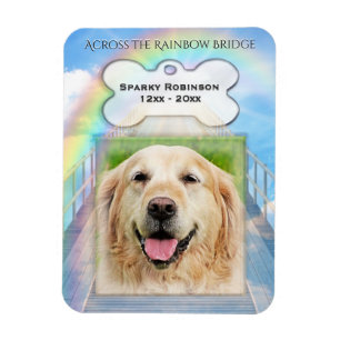 Rainbow Bridge-Hundemeldung Magnet