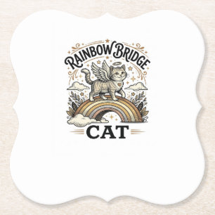 Rainbow Bridge Katze Katze Gedenk Rainbow Bridge V Untersetzer