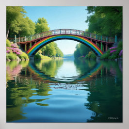 Rainbow-Bridge mit Thicker Poster