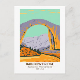 Rainbow Bridge National Monument Utah Vintag Postkarte