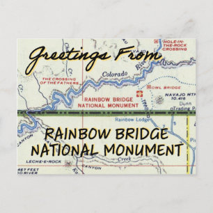 Rainbow Bridge National Monument Vintag Postkarte