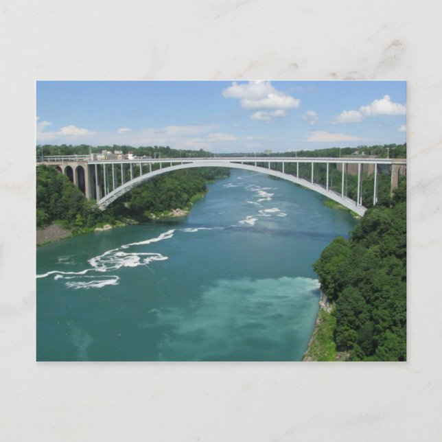 Rainbow Bridge, Niagara Falls Postkarte (Vorderseite)