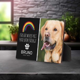 Rainbow Bridge Pet Memorial Keepake Fotoplatte