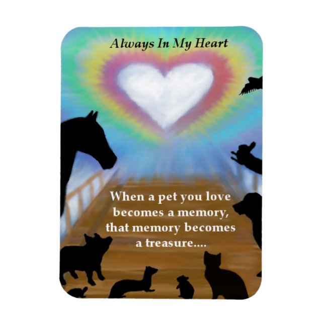 Rainbow Bridge Pets Magnet (Vertikal)