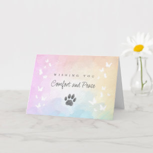 Rainbow Bridge Pfotenabdruck Katze Verlust Mitgefü Karte