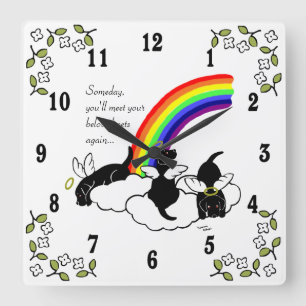 Rainbow Bridge Quadratische Wanduhr